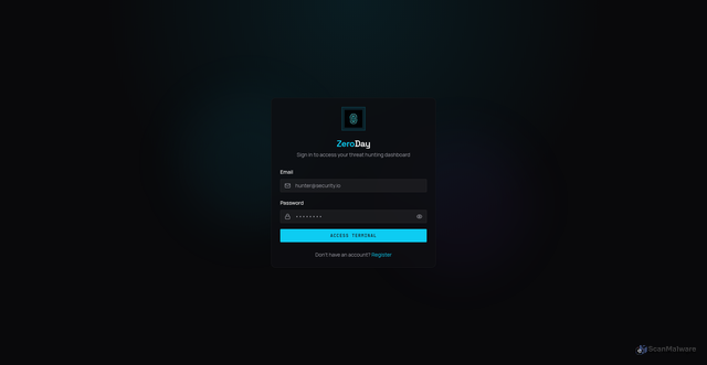 Security scan screenshot of http://zero-day.space/