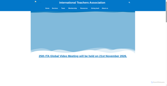 Security scan screenshot of https://internationalteachersassociation.com