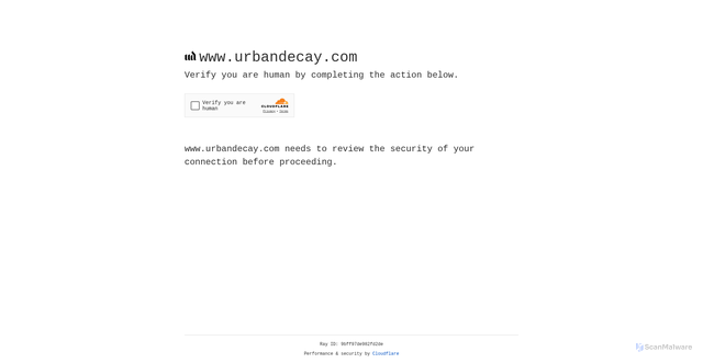 Security scan screenshot of https://www.urbandecay.com