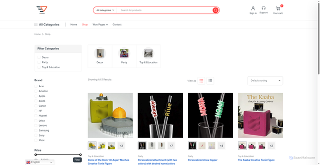 Security scan screenshot of https://maraseq.com/shop/