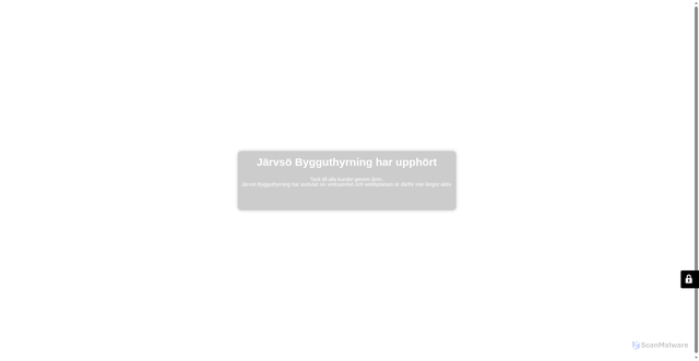 Security scan screenshot of https://jarvsobygguthyrning.se