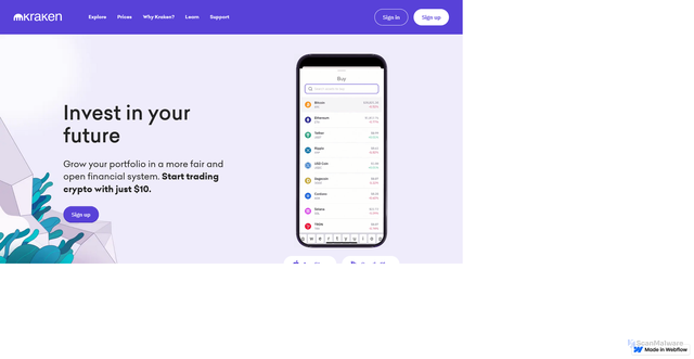 Security scan screenshot of https://auth--kraken-myapp.webflow.io/