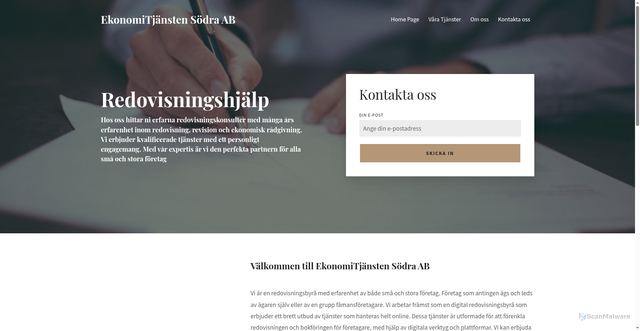 Security scan screenshot of https://ekonomitjansten.se
