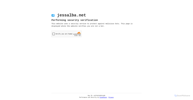 Security scan screenshot of https://jessalba.net/