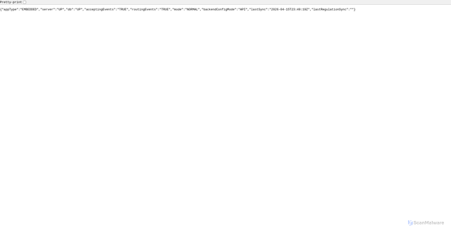 Security scan screenshot of https://rudderstack.shared.bgaming-system.com