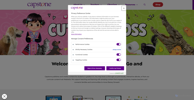 Security scan screenshot of https://capstonepub.com