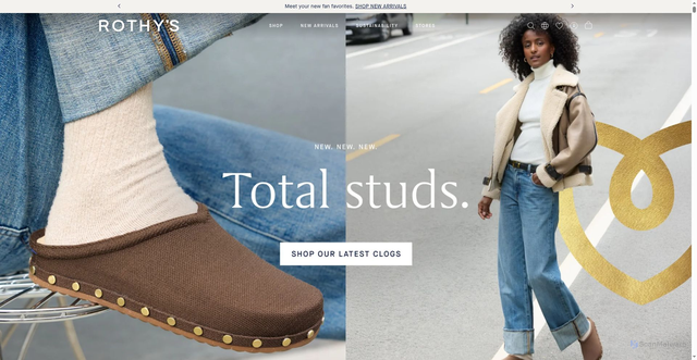 Security scan screenshot of https://rothys.com