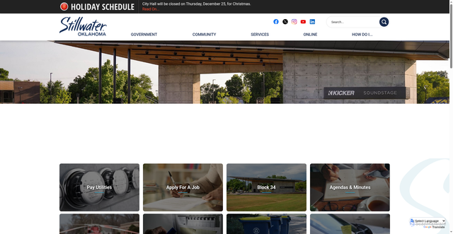 Security scan screenshot of https://stillwaterok.gov/