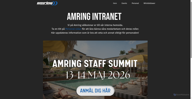 Security scan screenshot of https://amringpersonal.se