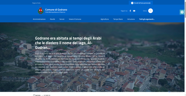 Security scan screenshot of https://comune.godrano.pa.it/