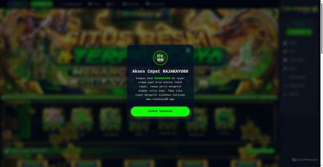Security scan screenshot of https://dinkespasangkayu.com/
