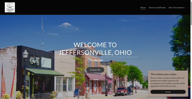 Security scan screenshot of https://jeffersonvilleoh.gov/