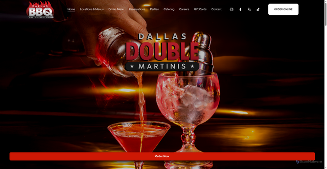 Security scan screenshot of https://www.dallasbbq.com/