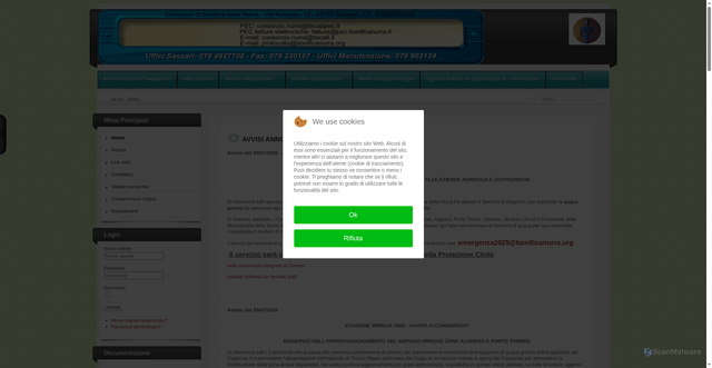 Security scan screenshot of https://www.bonificanurra.it/
