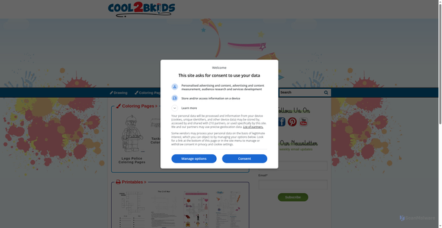 Security scan screenshot of https://www.cool2bkids.com