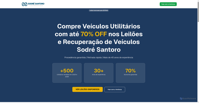 Security scan screenshot of https://v0-portalsodresantoro.vercel.app/