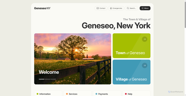 Security scan screenshot of https://geneseony.gov/
