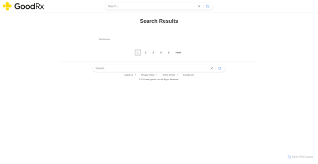 Security scan screenshot of https://web.goodrx.com