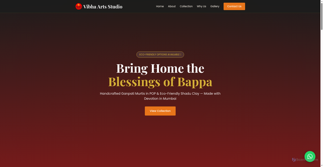 Security scan screenshot of https://vibhaarts-c8gyyvw0yf.edgeone.app/