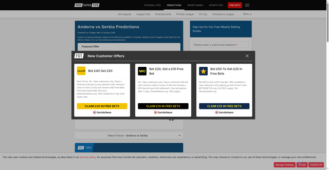 Security scan screenshot of https://www.freesupertips.com/predictions/andorra-vs-serbia-predictions-betting-tips-match-previews/