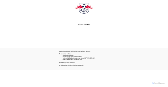 Security scan screenshot of https://tickets.rbleipzig.com/content?lang=en