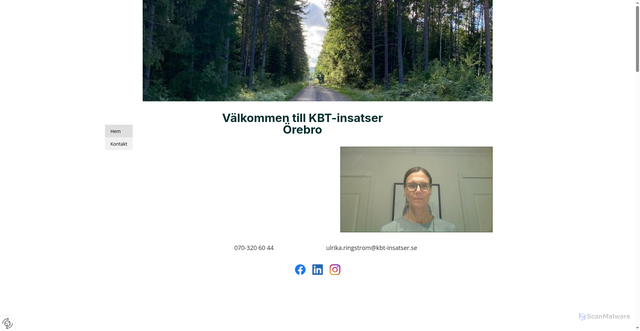 Security scan screenshot of https://kbt-insatser.se