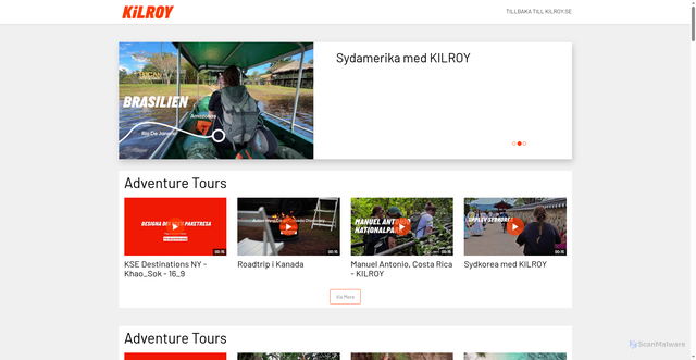 Security scan screenshot of https://tv.kilroy.se/