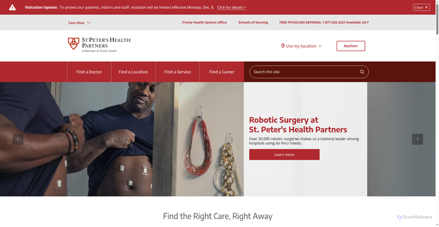 Security scan screenshot of https://www.sphp.com