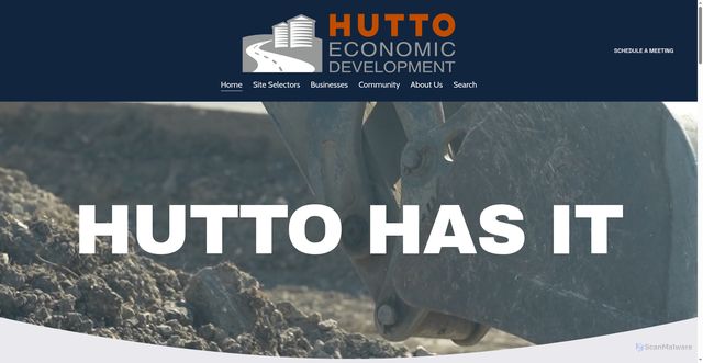 Security scan screenshot of https://www.huttotxedc.gov/