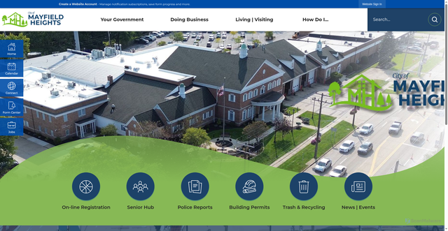Security scan screenshot of https://mayfieldheightsohio.gov/