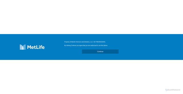 Security scan screenshot of https://workspace.metlife.com
