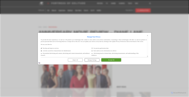 Security scan screenshot of https://www.fortressofsolitude.co.za/anniversary-movie-review-diane-lane-kyle-chandlers-political-thriller/