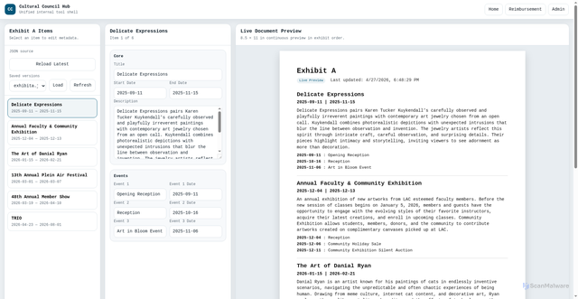 Security scan screenshot of https://grantapp.pages.dev/Pages/Admin.html
