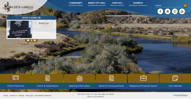Security scan screenshot of https://www.millswy.gov/