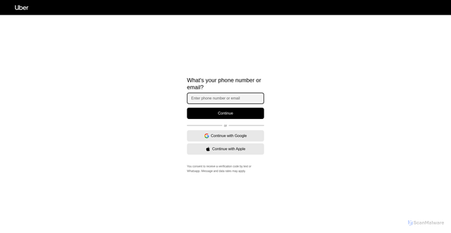 Security scan screenshot of https://riders.uber.com