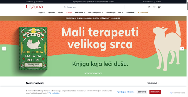 Security scan screenshot of https://laguna.rs