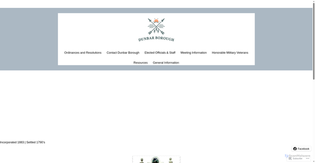 Security scan screenshot of https://dunbarboropa.gov/