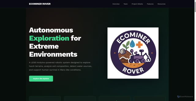 Security scan screenshot of https://ecominerrover-p9a7wwcm6k.edgeone.app/