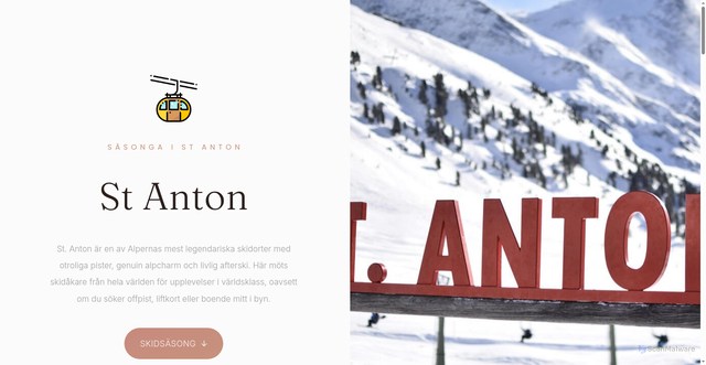 Security scan screenshot of https://st-anton.se