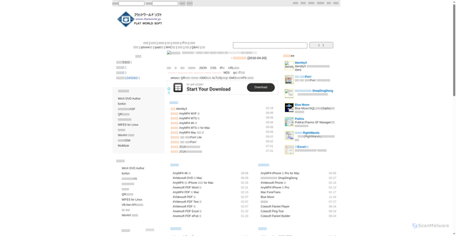 Security scan screenshot of https://flatworld.jp