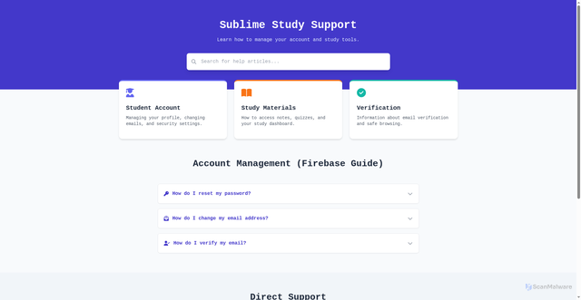 Security scan screenshot of https://sublime-help-center-k5399h5mwq.edgeone.app/
