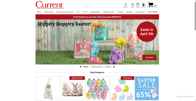 Security scan screenshot of https://currentcatalog.com