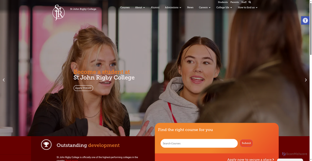Security scan screenshot of https://sjr.ac.uk/