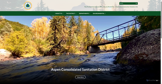 Security scan screenshot of https://www.aspenwaterrecovery.gov/