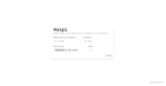 Security scan screenshot of https://hospi-hviicb7rq3.edgeone.app/