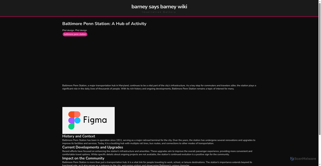 Security scan screenshot of https://nusadigitalflow-dptj67vhrte8.edgeone.app/baltimore-penn-station.html