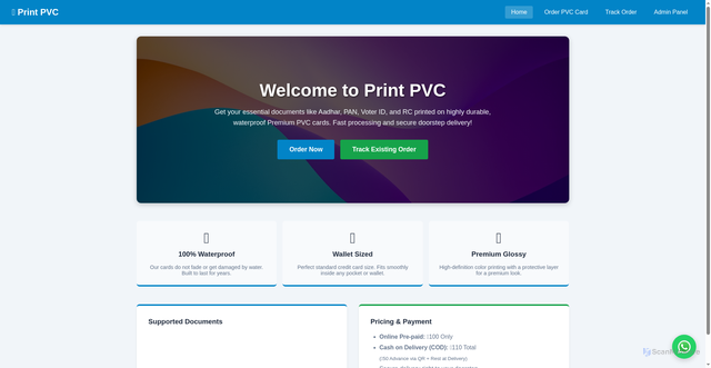 Security scan screenshot of https://pvcorder-xof66fvp2w.edgeone.app/