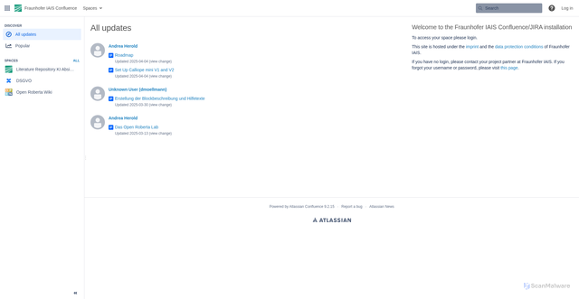 Security scan screenshot of https://jira.iais.fraunhofer.de