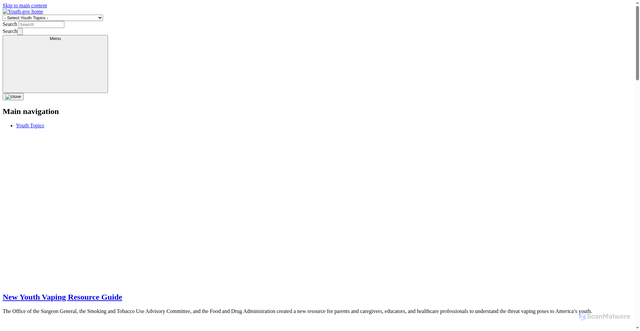 Security scan screenshot of https://youth.gov/