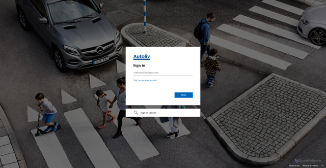 Security scan screenshot of https://autolivprod.service-now.com
